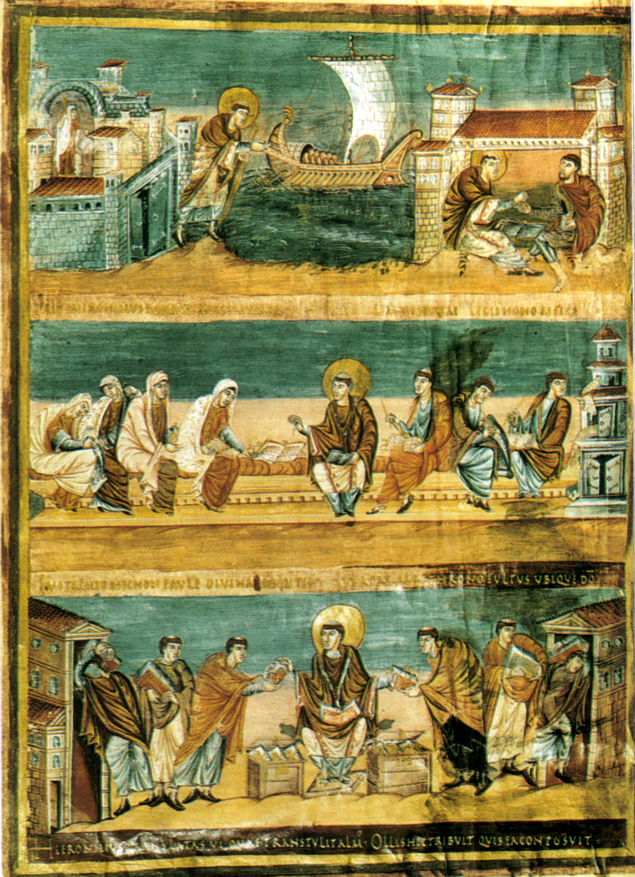 Scenes from St. Jerome's Life, Bible of Charles the Bald