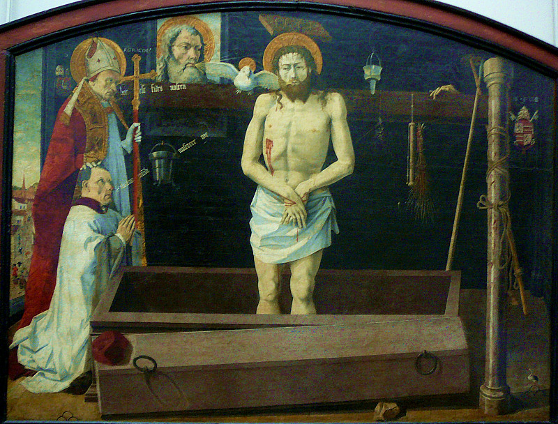 The Trinity with St. Agricolus: The Boulbon Altarpiece