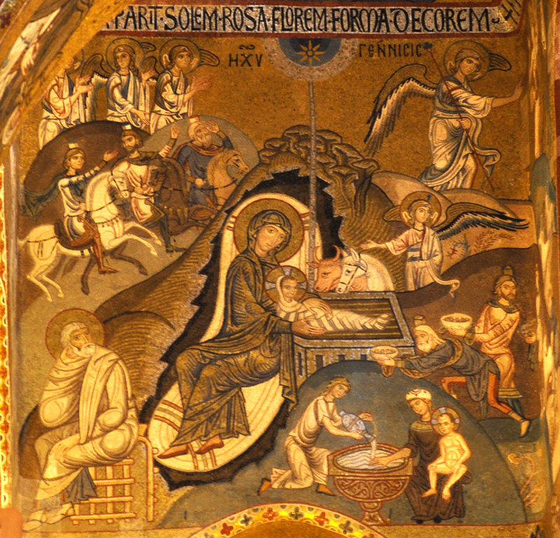 The Nativity Mosaic in the Palatine Chapel